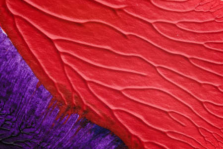 blue purple red yellow abstract acrylic painting color texture on white background by using inkblot...
