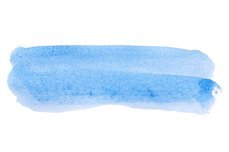 abstract acrylic watercolor paint brush stroke texture isolated on white background for logo and banner. design, creative, and illustration.の写真素材