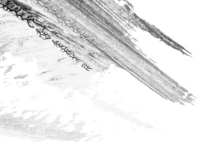 black white abstract acrylic painting color texture on white paper background by using rorschach...