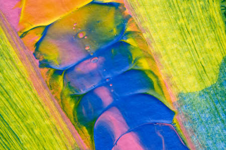 I painted acrylic colors on white paper and I folded the paper together similar to the rorschach...
