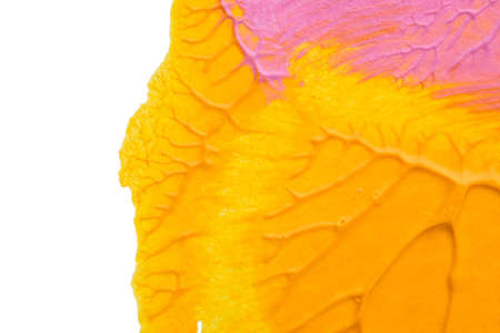 I painted acrylic colors on white paper and I folded the paper together similar to the rorschach...