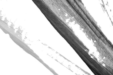 black white abstract acrylic painting color texture on white paper background by using rorschach...