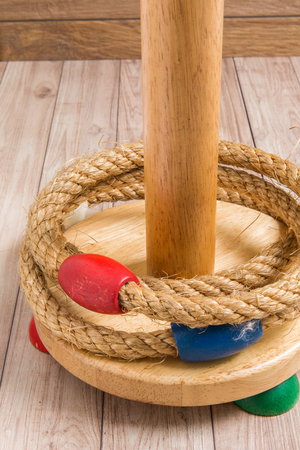 Ring toss game is a child's favorite toy.の写真素材