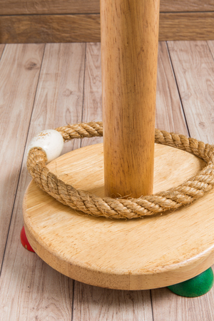 Ring toss game is a child's favorite toy.の写真素材