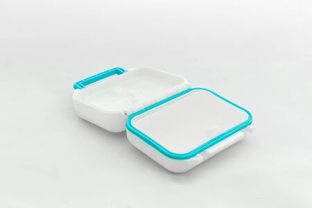 Pill Container Isolated on Whiteの写真素材