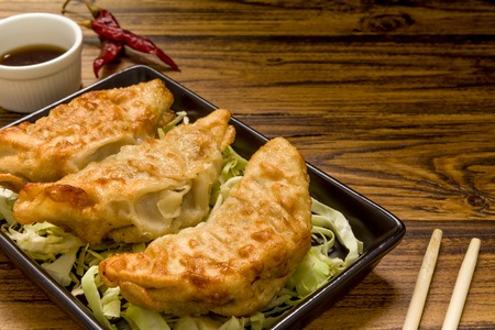Japanese Food Background.  Japanese Food.  Japanese Food on Wooden Backgroundの写真素材