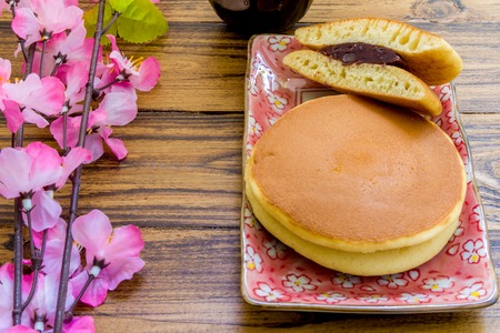 Snack for Tea Background. Snack for Tea. Japanese Snack for Tea Backgroundの写真素材