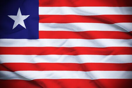 Liberia Flagの写真素材