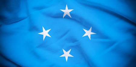Micronesia Flagの写真素材