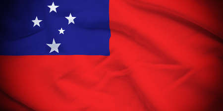 Samoa Flagの写真素材
