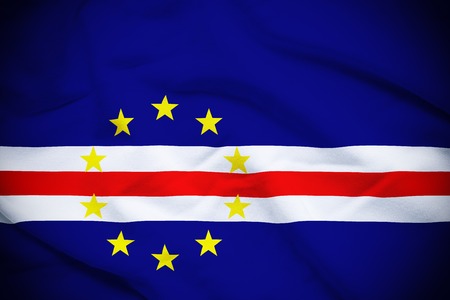 Cape Verde Flagの写真素材