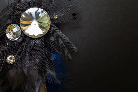 Luxury Crystal Broach Backgroundの写真素材