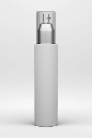Cosmetic Bottle Container Isolated on White, 3D Renderingの写真素材