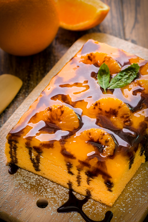 Orange Fruit Cakeの写真素材
