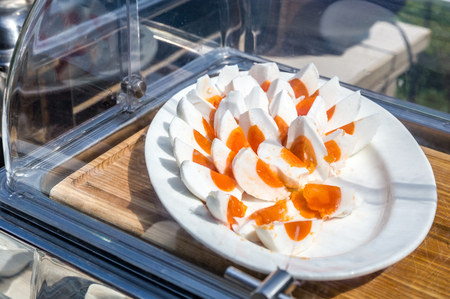 Boiled Eggs for Breakfastの写真素材