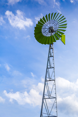 Windmill with Blue Skyの写真素材