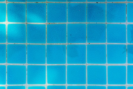 Blue Tile of Swimming Poolの写真素材