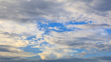 Blue Sky with Dramatic Clouds Background
