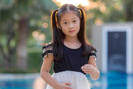 Smiling Asian Childの写真素材