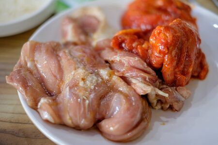 Fermented Fresh Chicken Meat, Korean Styleの写真素材