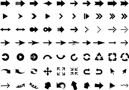 Set of arrow iconsのイラスト素材