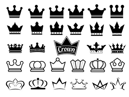 Crown iconsのイラスト素材