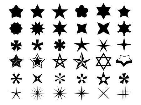 Star iconsのイラスト素材