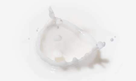 white milk splash on dark background
