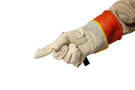 Glove isolated on white background
