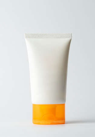 close up single product for cream pack white background in designの写真素材