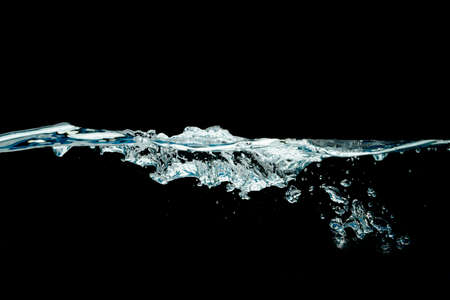 water splash isolated white backgroundの写真素材