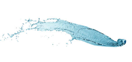 Splash water shape isolated on white background.の写真素材