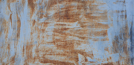 Old rusty plaque on white isolated background