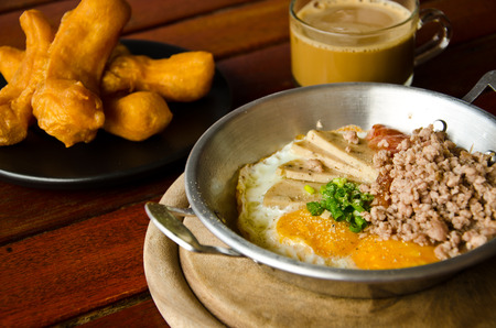 Sunny Side Up for breakfastの写真素材