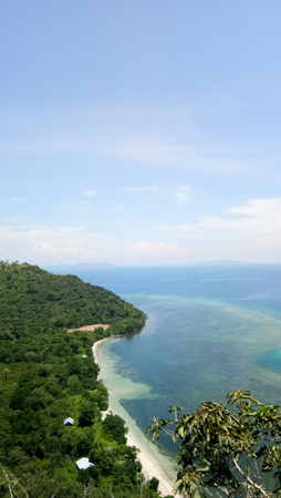 Indonesia island from top viewの写真素材