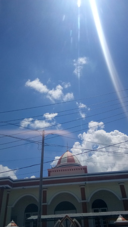 beautiful mosque in gorontaloの写真素材