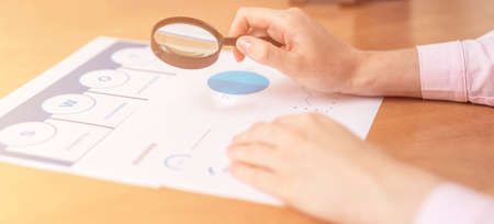Strength Weaknesses Opportunities Threats Analysis Evaluation Strategy Concept. blue SWOT chart on...
