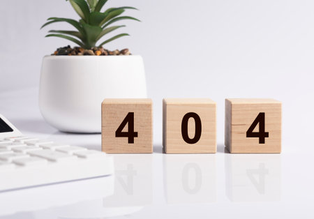 404 ERROR concept. problem with web site or internet. Inscription.の写真素材