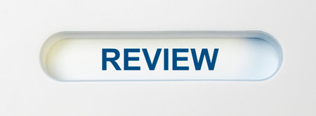 Review word, inscription. Summary and recap concept, analysis
