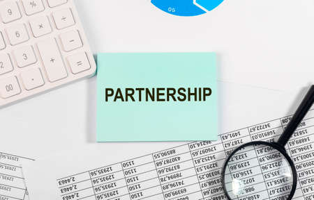 Parnership word, inscription. Collaboration and teamwork concept.の写真素材