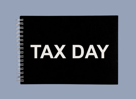 Tax day, american taxation declaration deadline, 15th April.の写真素材