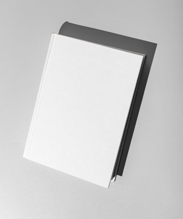 Book cover mockup, textbook mock upの写真素材