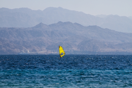 object on the background of the seaの写真素材