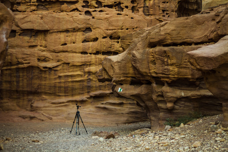 beautiful mountain canyon in the Red Sea.