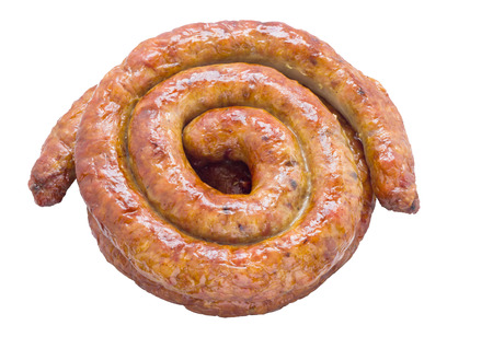 Beautiful photo home made meat  sausage to make good tasty.の写真素材