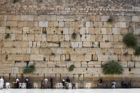 Beautiful photo at the Wailing Wall in the Old City of Jerusalem  Israel 