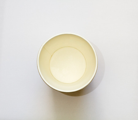 Beautiful cardboard disposable cup for coffee and other.の写真素材