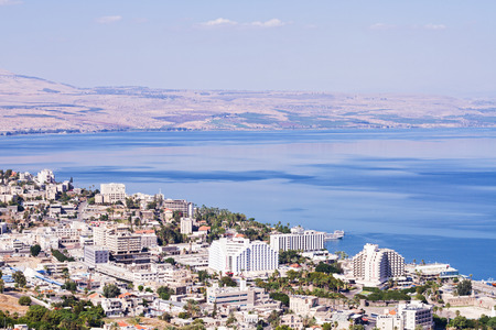 Tiberias , Israel - October 4 . 2014: Tiberias is a city on the western shore of the Sea of Galilee