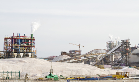 The Dead Sea Works is an Israeli potash plant in Sdom, on the Dead Sea coast of Israel.のeditorial素材