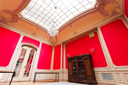 LVIV, UKRAINE - 18 February, 2016: House of Scientists - a former national casino (until 1939) built by "Fellner and Helmer" in the years 1897-1898. February 18, 2016 Lviv, Ukraine.のeditorial素材